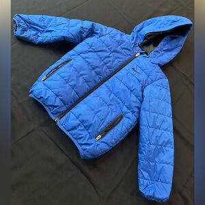Blue puffy Zip up Toddler Nike jacket